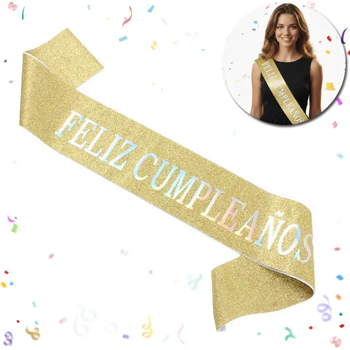 BANDA DORADO con TORNASOL MAYUSCULAS FELIZ CUMPLEAÑOS.webp