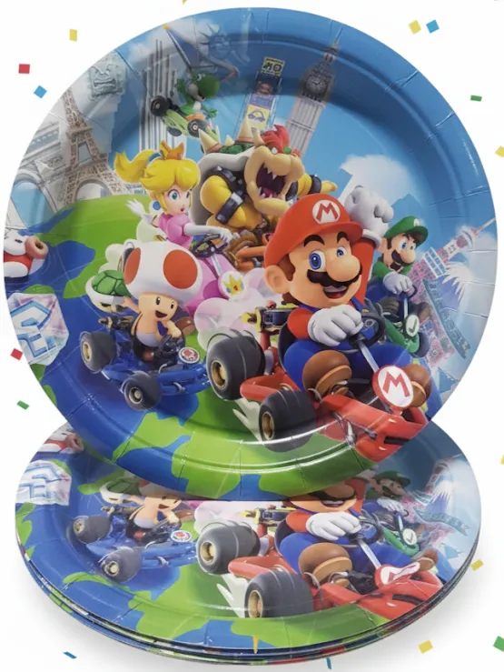 10 Platos Mario Bross Fiesta Cumpleaños