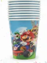 10 Vasos Mario Fiesta Cumpleaños