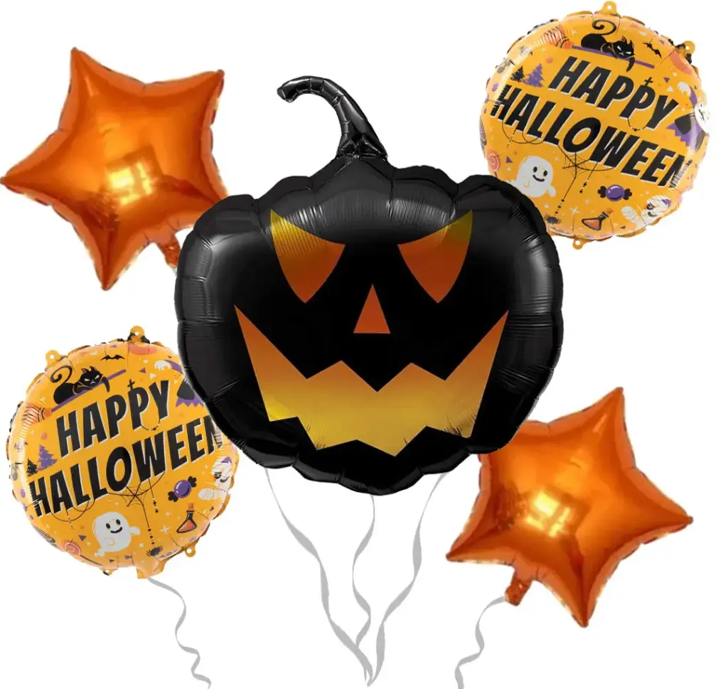 Set Globos Halloween Metalizado